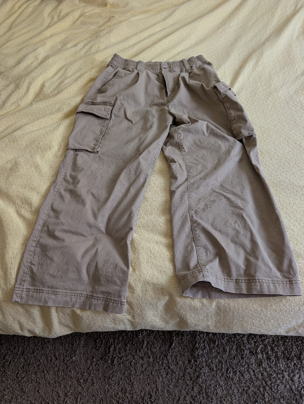Women's Cargo Pants in Light Taupe